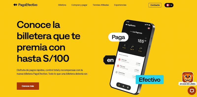 Aplicación móvil de PagoEfectivo