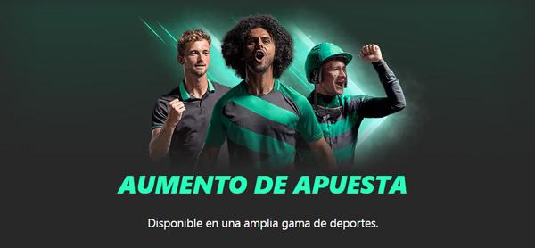 Promocion de aumento de apuestas en Bet365
