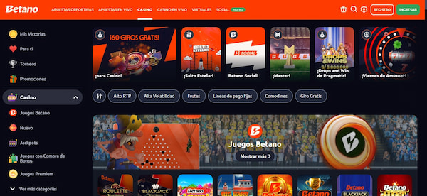 Betano - Casinos que aceptan Mastercard en Perú