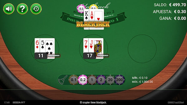 Blackjack - Juegos de casino gratis Perú