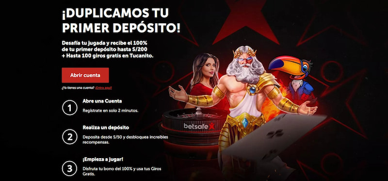 Bono casino - Betsafe bono de bienvenida Perú
