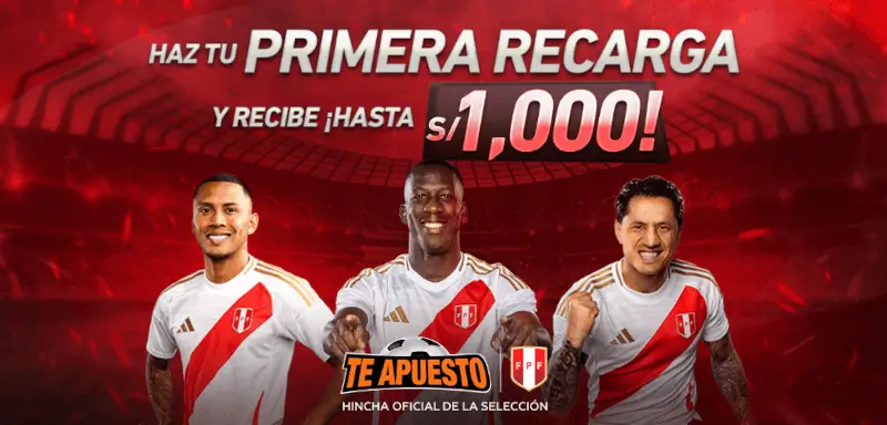 Bono de Bienvenida de TeApuesto Casino Perú