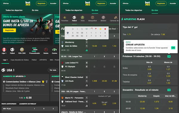 Apuestas deportivas en la Bet365 App
