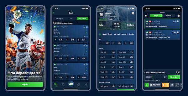 Descargar la aplicaión de 20Bet