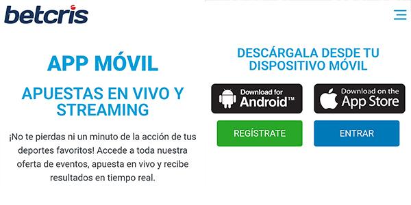 Descargar la App Movil de Betcris