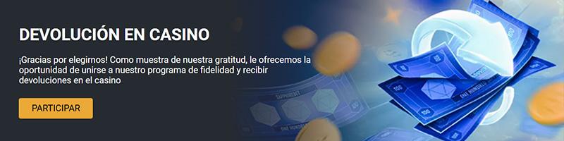 Devolución en Casino prmocíone en SapphireBet