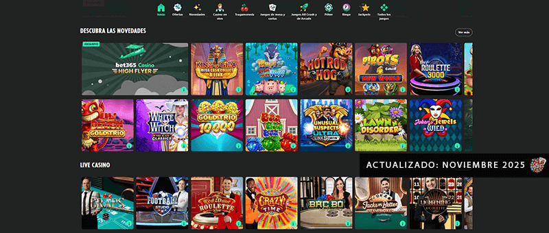 Juegos de Casino en Bet365