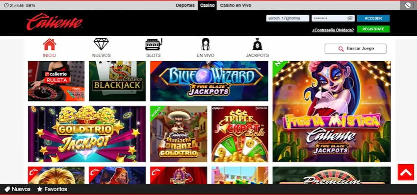 Juegos de casino - Casino Caliente Perú