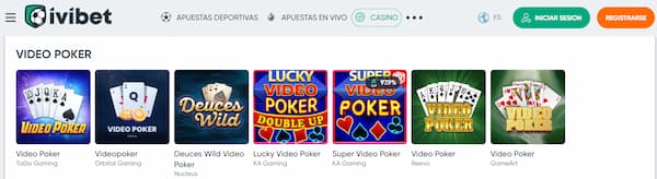 Mejores Casinos para Jugar Video póker Online: Ivibet