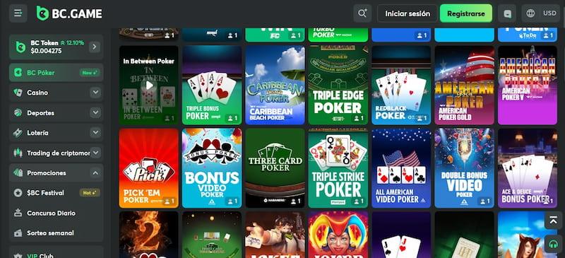 Página de BC.Poker