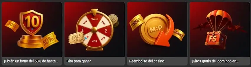 Otros bonos en Megapari casino