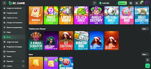 Otros juegos - BC.Game casino Perú