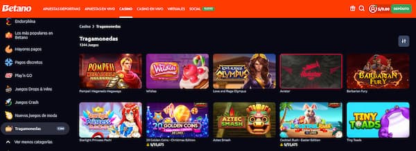 Tragamonedas en Betano Casino Perú