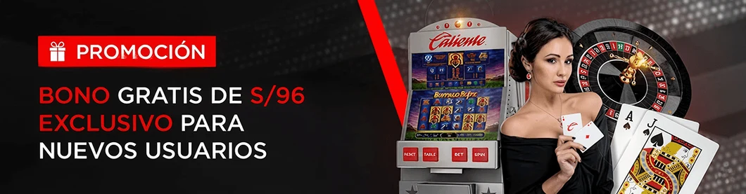 Bono gratis de S/96 de Caliente, exclusivo para nuevos usuarios