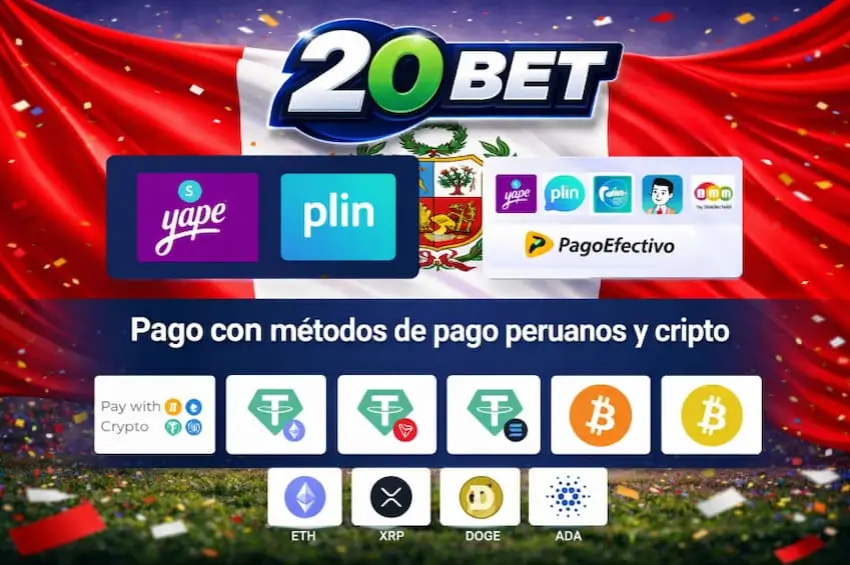 casino 20Bet Perú opciones de pago